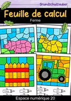 Vorschau - Arbeitsblätter - Paquet de matériel de coloriage de calcul - 12 feuilles de coloriage de calcul (français) - Seite 1