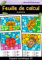 Vorschau - Arbeitsblätter - Feuille de calcul automne - 4 feuilles de calcul (français) - Deckblatt