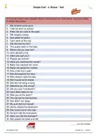 Vorschau - Test - Englischtest / Klassenarbeit zum Simple Past mit Lösungen für die 6. Klasse - Seite 3