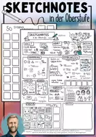 Vorschau - Poster - Sketchnotes in der Oberstufe / Textarbeit - Deckblatt