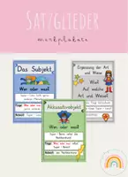 Vorschau - Poster - Deutsch Satzglieder Merkplakate Superhelden Klasse 3/4 - Deckblatt