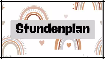 Vorschau - Poster - Stundenplan im Boho-Stil für den Klassenraum - Seite 2
