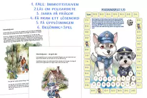 förhandsvisning - SOS Del 1 Polisen – Faktatexter, Ordjakt, tärningsspel - sida 2