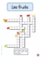 Vorschau - Arbeitsblätter - Les fruits (Les mots croisés en images) Kreuzworträtsel - Seite 1