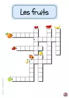 Vorschau - Arbeitsblätter - Les fruits (Les mots croisés en images) Kreuzworträtsel - Seite 2