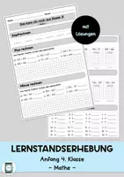 Vorschau - Arbeitsblätter - Materialpaket Lernstandserhebungen Anfang 4. Klasse - Seite 1