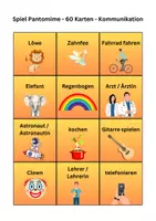 Vorschau - Spiele - Pantomime - 60 Kärtchen - Sprache & Kommunikation - Deutsch - Seite 1
