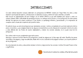 Vista previa - Refuerzo / NEE / Materiales de apoyo - YO HAGO FRASES ACCIONES-VERBOS - página 3