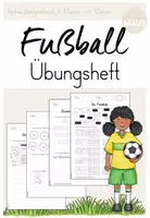 Vorschau - Unterrichtsreihen - Fußball: Übungsheft - Deutsch & Mathe (WM / EM) - Deckblatt