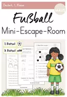 Vorschau - Arbeitsblätter - Mini-Escape Room: Fußball (1. Klasse) - Deutsch - Deckblatt