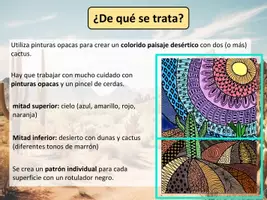 Vista previa - Unidades / Secuencias / Situaciones de Aprendizaje - ARTE, paso a paso: Zentangle Paisaje Desértico - página 2