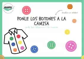Vista previa - Tarjetas / Manipulativos - PONLE LOS BOTONES A LA CAMISA - página 1