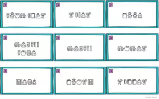 Aperçu - Feuilles d'exercices - School Vocabulary - Puzzle Task Cards - Page 3