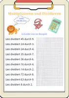 Vorschau - Arbeitsblätter - Mathe DaZ (Multiplikation und Division) - Seite 3