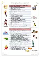 Vorschau - Test - Englischtest / Klassenarbeit zu Simple Past oder Present Perfect mit Lösungen für die 6. / 7. Klasse - Seite 3