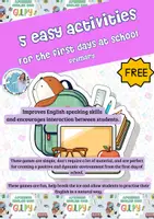 Voorbeeld - Terug naar school ideeën. Back to school ideas - Voorblad