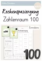 Vorschau - Arbeitsblätter - Fußball: Rechenspaziergang (ZR 100) - Einmaleins - Deckblatt
