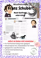Vorschau - Arbeitsblätter - Musik fachfremd unterrichten: Franz Schubert - Deckblatt