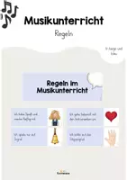 Vorschau - Poster - Regeln im Musikunterricht - Deckblatt