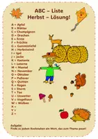 Vorschau - Arbeitsblätter - ABC-Liste Herbst - Seite 2