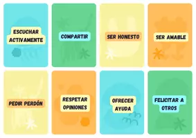 Vista previa - Juegos / Gamificación - Juego memorístico relaciones sociales saludables - página 1