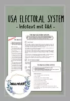 Vorschau - Arbeitsblätter - USA elections - electoral system - Präsidentschaftswahl - Deckblatt