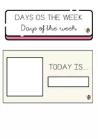 forhåndsvisning - Ukedager for pedagogisk samling på engelsk / Days of the week - side 2