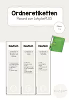 Vorschau - Anderer Materialtyp - Ordnungsetiketten passend zum LehrplanPLUS - Deckblatt