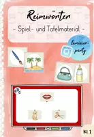 Vorschau - Präsentationen/Tafelbilder - Spiel- und Tafelmaterial: Reimwörter (Kl. 1) - Deckblatt