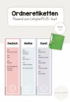 Vorschau - Anderer Materialtyp - Ordnungsettiketten bunt primarsternstunden - Deckblatt