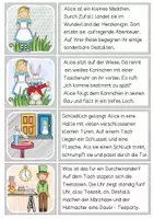 Vorschau - Unterrichtsreihen - Lesen, verstehen & schreiben - Alice im Wunderland - Seite 1