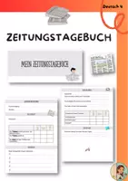 Vorschau - Unterrichtsreihen - Zeitungstagebuch (Zeitungsprojekt) - Deckblatt