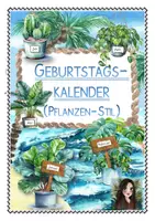 Vorschau - Mal- und Bastelvorlagen - Geburtstagskalender (zwei Varianten im Pflanzen-Stil und Aquarell-Optik, inkl. Schilder für Geburtstage und Titelbild) - Deckblatt
