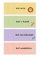 Vorschau - Mal- und Bastelvorlagen - "Du bist ..." - Willkommensgeschenk zum Schulstart - Seite 1