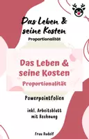 Vorschau - Stundenentwürfe - Proportionalität - Das Leben und seine Kosten inkl Lösungen - Teil 4 Mathe - Deckblatt