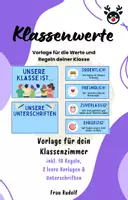 Vorschau - Poster - Unsere Klassenwerte - Deckblatt