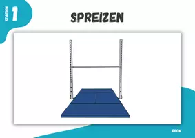 Vorschau - Stationenlernen - Turnen ⎮ Reck Vor- und Rückspeizen (6 Stationskarten für deinen Sportunterricht) - Seite 2