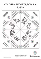 Vista previa - Juegos / Gamificación - Comecocos: Adivinanzas Animales de Granja (Cootiecatcher) - página 3