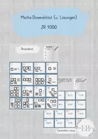 Vorschau - Spiele - Mathe Zahlraum 1000 - Dosendiktat - Deckblatt