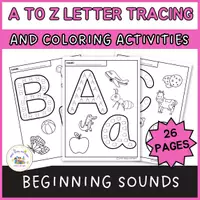 Aperçu - Feuilles d'exercices - Anglais: Tracé de l'alphabet et coloriage - Page de couverture