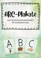 Vorschau - Fördermaterial/Inklusion - ABC-Plakate in Schweizer Basisschrift mit Schreibrichtung - Deckblatt