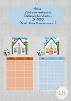 Vorschau - Arbeitsblätter - Mathe, Zahlraum-/Stellenwertverständnis 1000, Spiel - Deckblatt