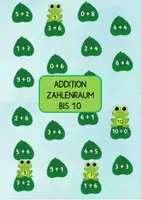 Vorschau - Arbeitsblätter - Addition ZR 10 - Deckblatt