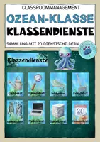 Vorschau - Poster - CLASSROOM MANAGEMENT | Wachsendes Materialpaket | Ozean-Klasse - Seite 1