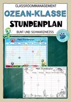 Vorschau - Lehrpläne/Lehrermaterial - STUNDENPLAN | 2 Versionen | Classroom Management - Deckblatt