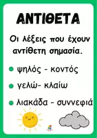 Προεπισκόπηση - Αφίσες - Αφίσες ελληνικών- Αντίθετα-Συνώνυμα-Ομώνυμα - Σελίδα 1