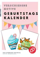 Vorschau - Poster - Geburtstagskalender mit Cupcake-Motiven - Deckblatt