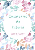 Vista previa - Para docentes: organización, planificación y formación - CUADERNO Flores. Curso 2024/2025 - Portada