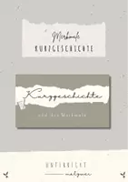 Vorschau - Präsentationen/Tafelbilder - Merkmale einer Kurzgeschichte - Deutsch - Tafelmaterial - Deckblatt