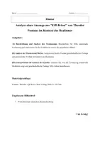 Vorschau - Arbeitsblätter - Klausur mit EWH - Theodor Fontane "Effi Briest" - Seite 1